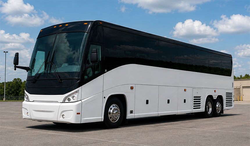 56-passenger charter bus in Waverly, OH